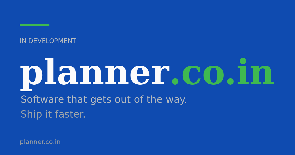 Link preview image for planner.co.in